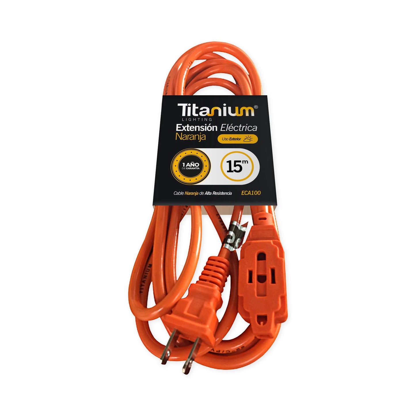 EXTENSION ELECTRICA NARANJA 15M/ ECA100