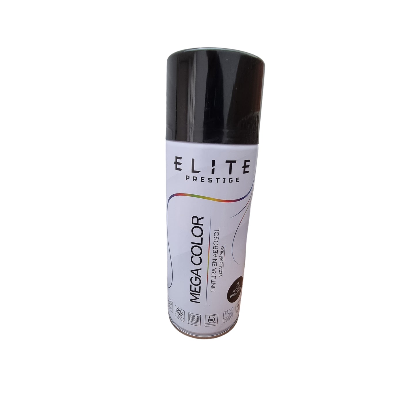 AEROSOL ELITE 400ML 39 NEGRO BRILLANTE/ ELT56