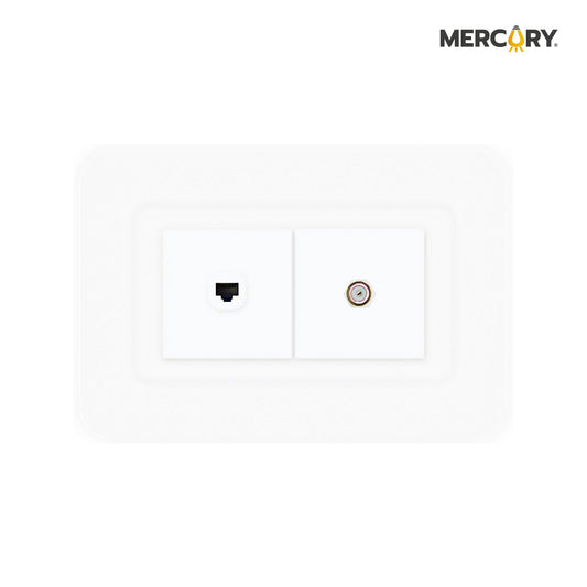 TOMA COAXIAL + TELEFONO MERCURY BLANCO 118Z-78/ ETI29