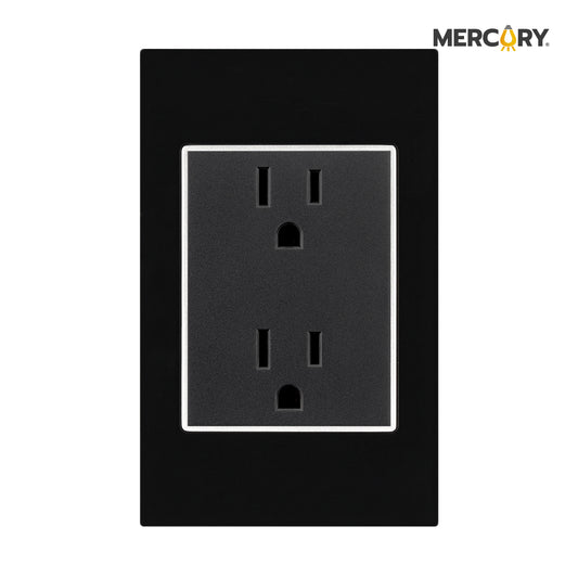 TOMA DOBLE POLO TIERRA MERCURY BLACK MIRROR/ ETI55