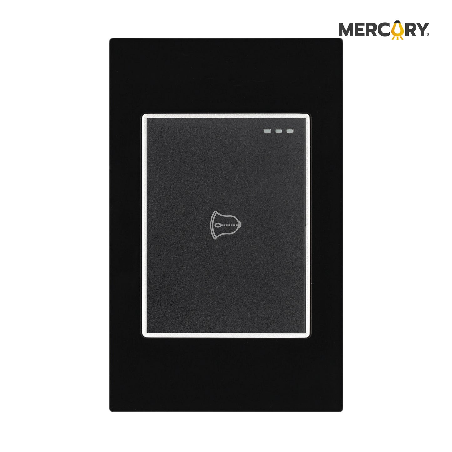 PULSADOR SENCILLO MERCURY BLACK MIRROR/ ETI57