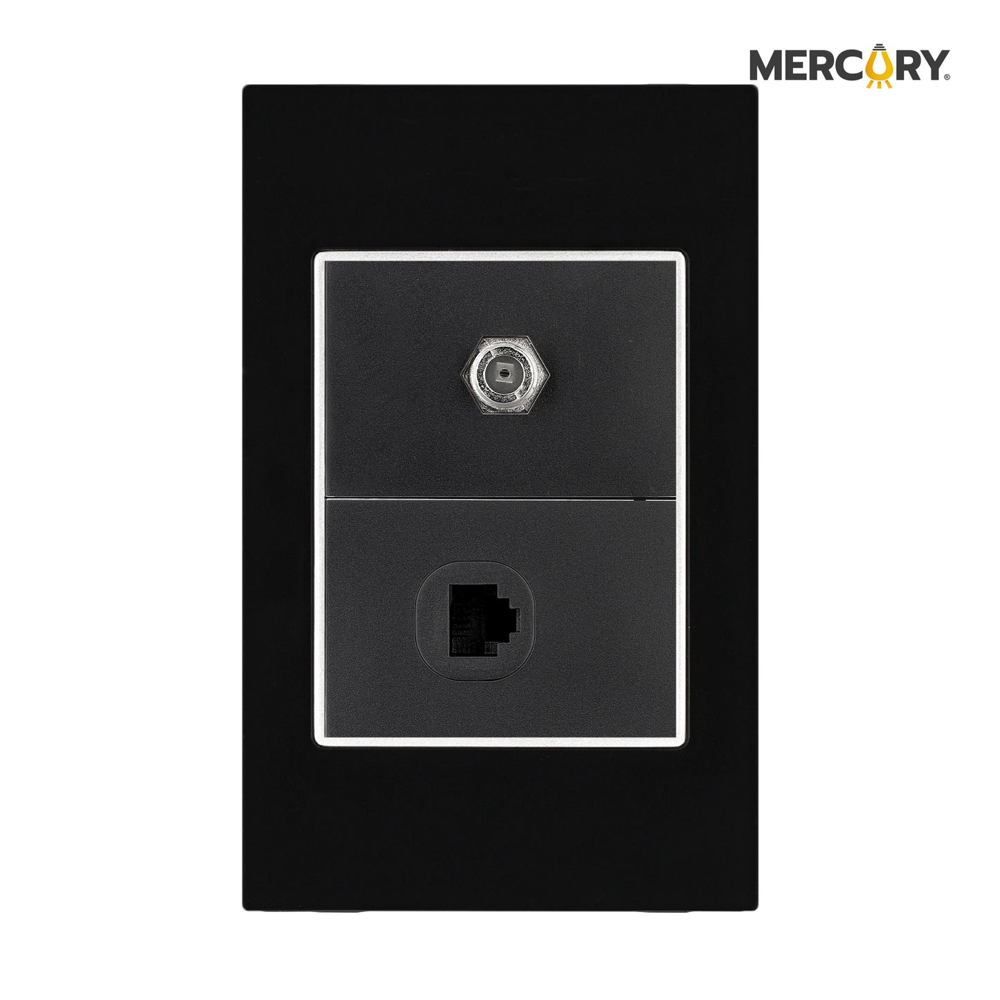 TOMA COAXIAL + TELEFONO MERCURY BLACK MIRROR/ ETI60